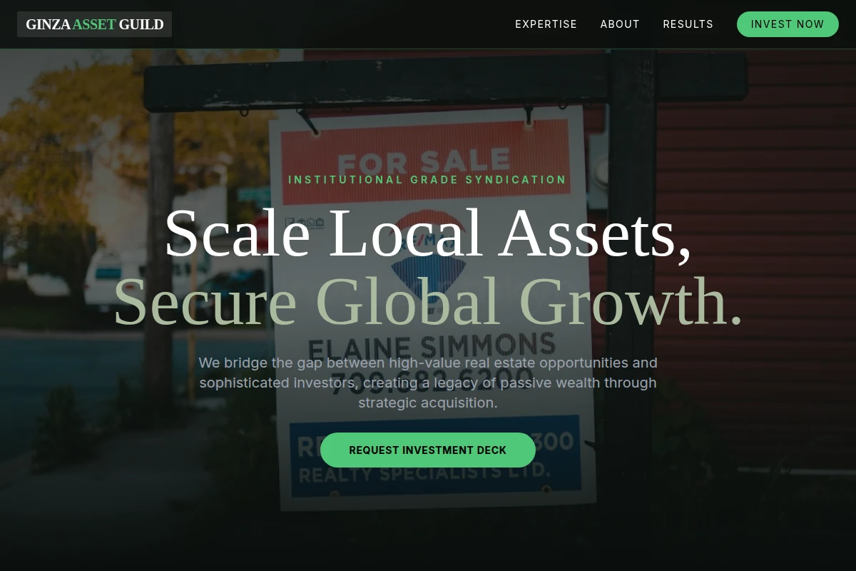 Venture Real Estate Syndication